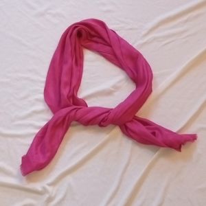 Furla Scarf Monogram Pink 71x18.5"  EUC